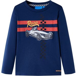 vidaXL Camiseta infantil de manga larga azul marino 104