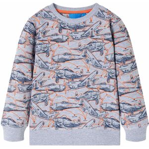 vidaXL Sudadera infantil gris mélange 128