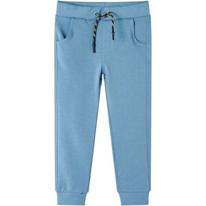 vidaXL Pantalones de chándal infantiles azul medio 116