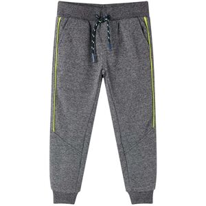 vidaXL Pantalones de chándal infantiles gris mélange 128