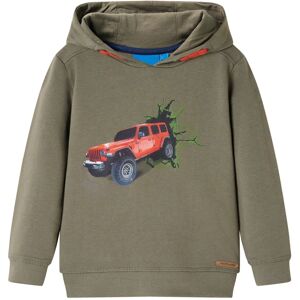 vidaXL Sudadera infantil con capucha color caqui 116