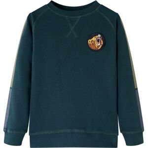 vidaXL Sudadera infantil verde musgo 128