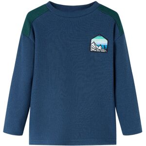 vidaXL Sudadera infantil azul marino 140