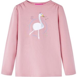 vidaXL Camiseta infantil de manga larga rosa claro 92