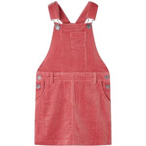 vidaXL Vestido infantil pana rosa 128