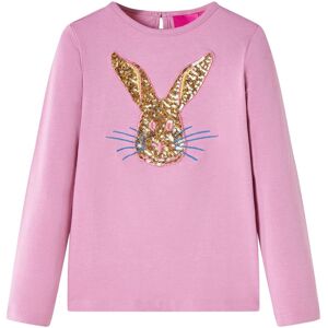 vidaXL Camiseta infantil de manga larga rosa tostado 92