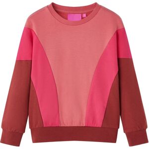 vidaXL Sudadera infantil colores rosa y henna 92