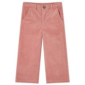 vidaXL Pantalón infantil pana rosa envejecido 104