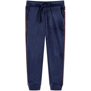 vidaXL Pantalones de chándal infantiles azul marino 116