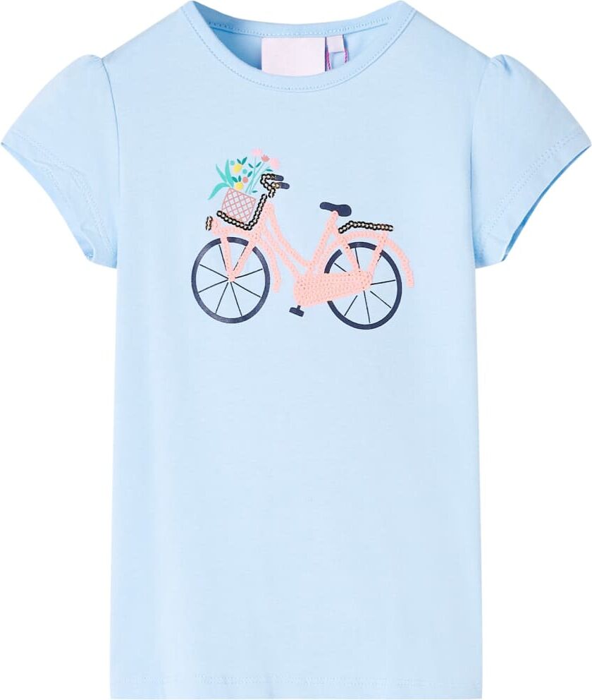 vidaXL Camiseta infantil azul claro 92