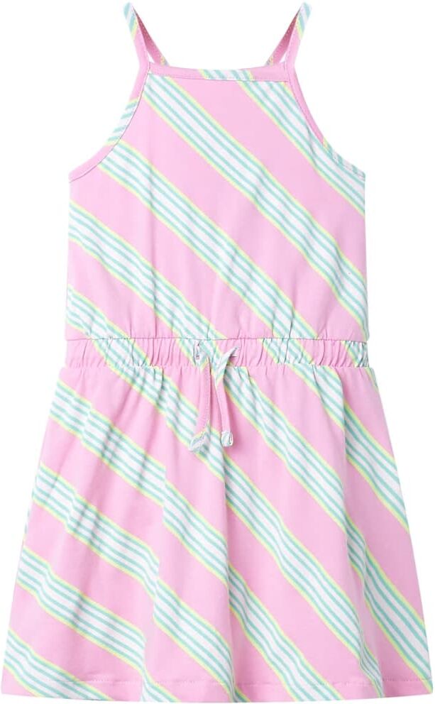 vidaXL Vestido infantil sin mangas con cordón rosa 116