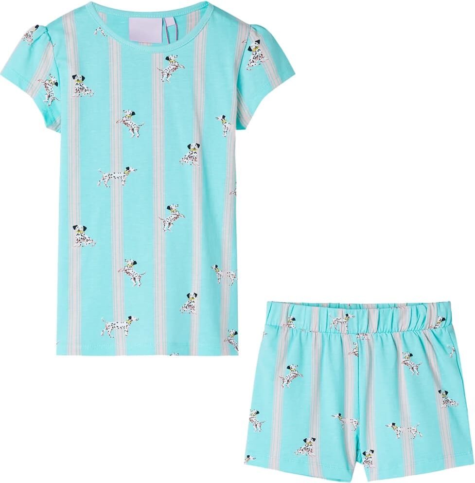 vidaXL Pijama infantil de manga corta color crudo 92