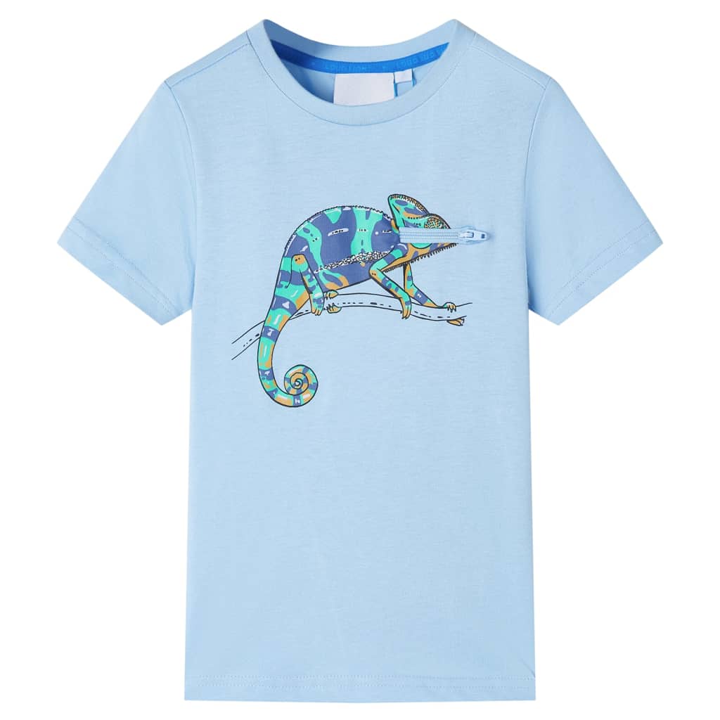 vidaXL Camiseta infantil de manga corta azul claro 92