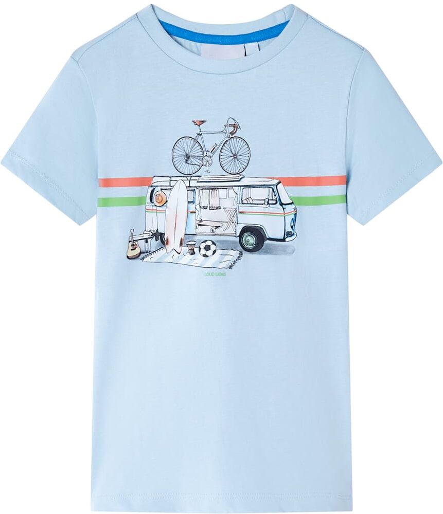 vidaXL Camiseta infantil azul claro 92