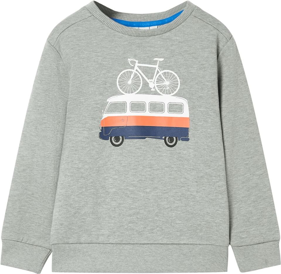 vidaXL Sudadera infantil caqui claro mélange 92