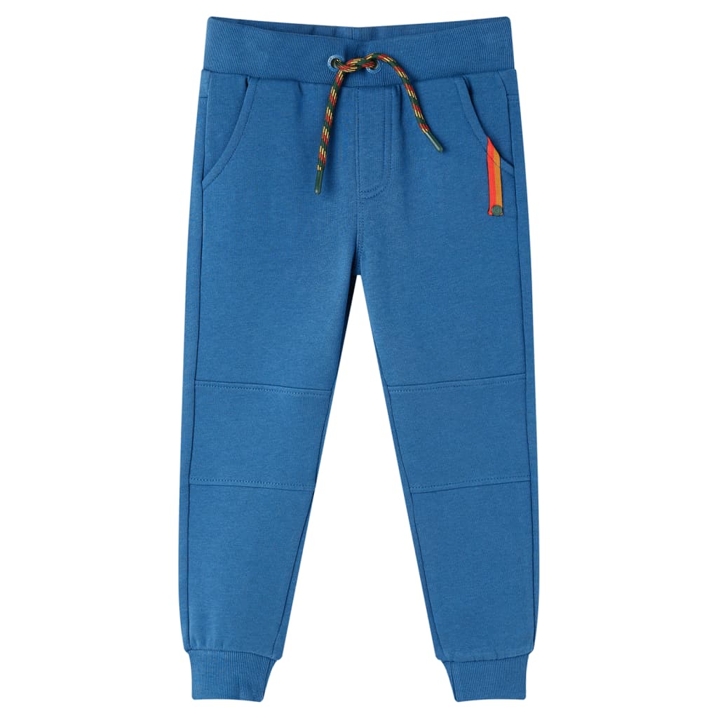 vidaXL Pantalones de chándal infantiles azul 92