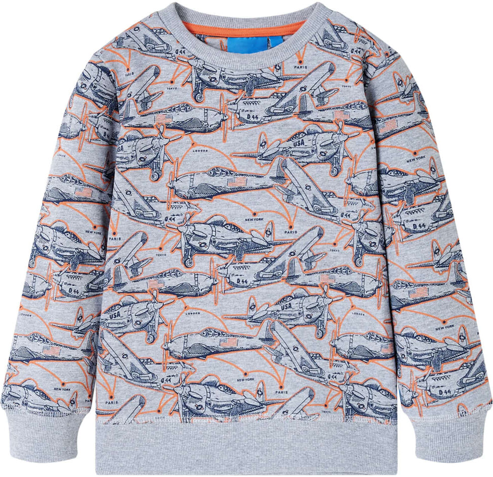 vidaXL Sudadera infantil gris mélange 92