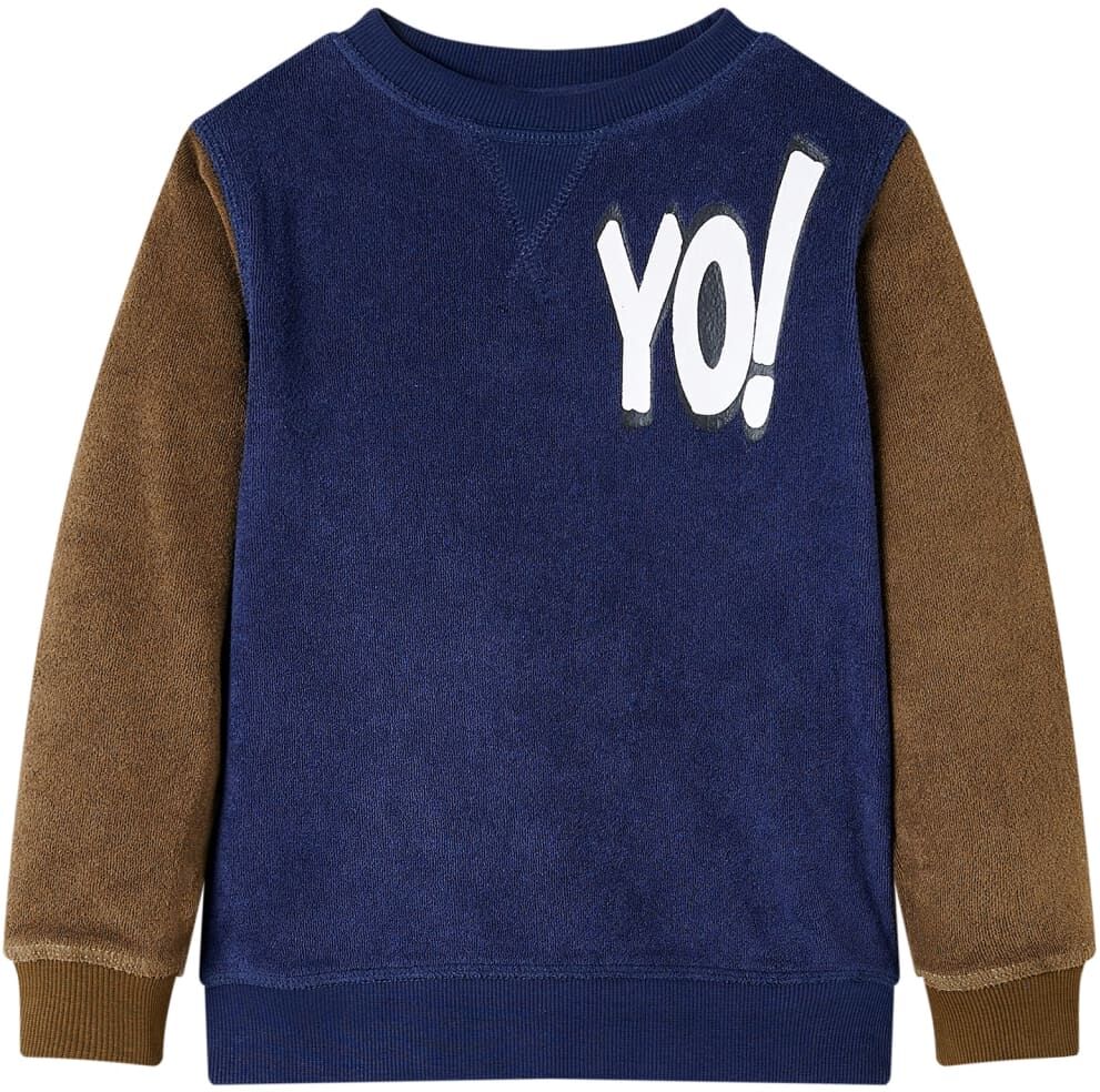 vidaXL Sudadera infantil azul marino oscuro 92