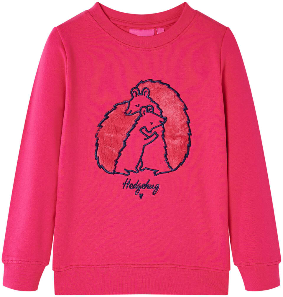 vidaXL Sudadera infantil rosa chillón 92