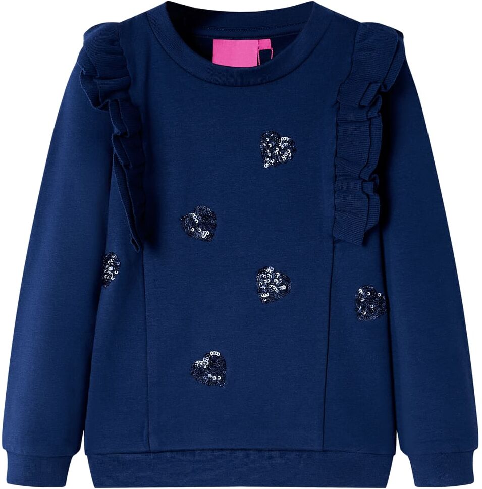 vidaXL Sudadera infantil azul marino 92