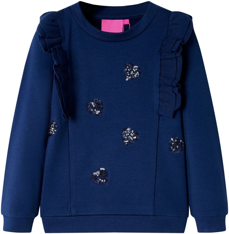 vidaXL Sudadera infantil azul marino 116