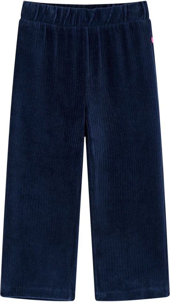 vidaXL Pantalón infantil pana azul marino 104