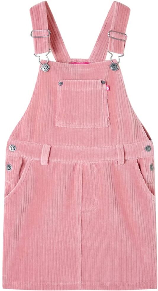 vidaXL Vestido infantil pana rosa claro 92