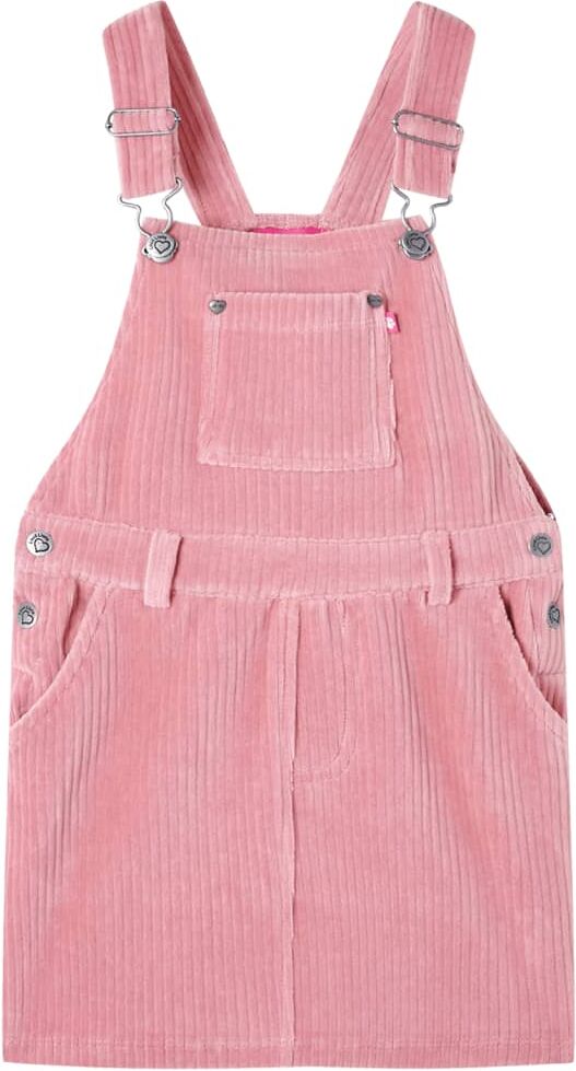 vidaXL Vestido infantil pana rosa claro 116