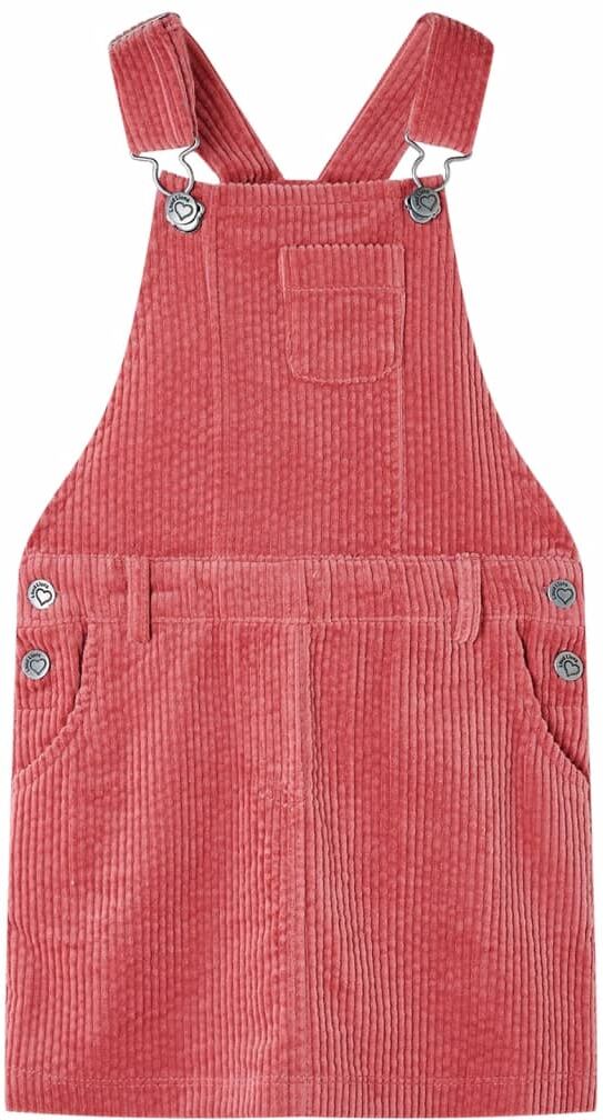 vidaXL Vestido infantil pana rosa 116