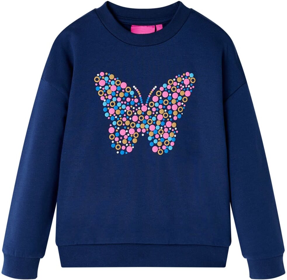 vidaXL Sudadera infantil azul marino 92