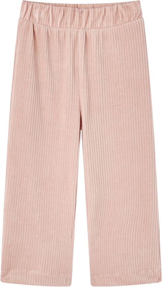 vidaXL Pantalón infantil pana rosa claro 92