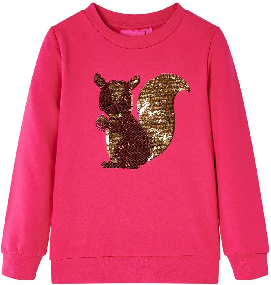 vidaXL Sudadera infantil rosa chillón 92