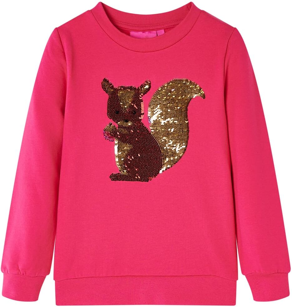 vidaXL Sudadera infantil rosa chillón 116