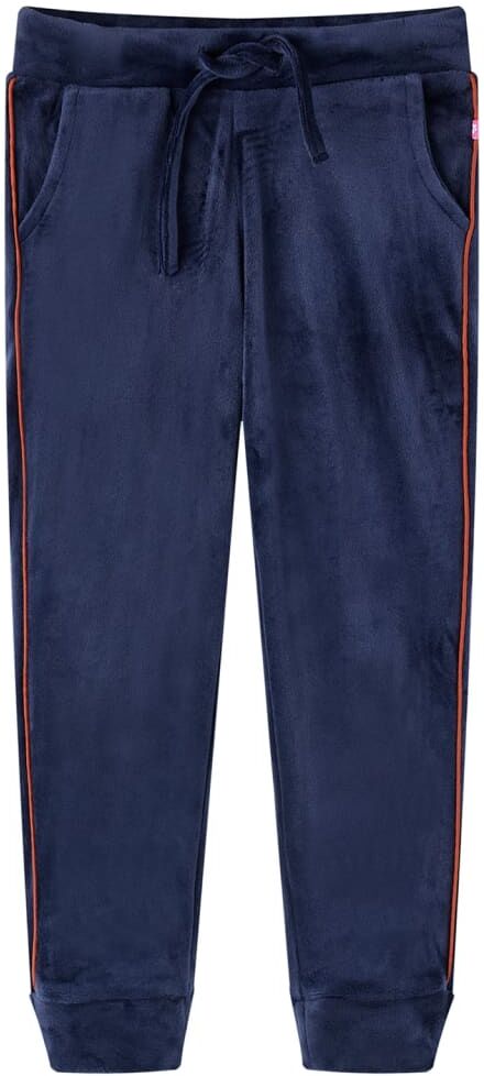 vidaXL Pantalones de chándal infantiles azul marino 92