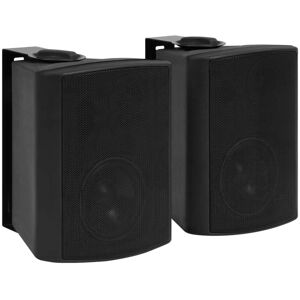 vidaXL Altavoces estéreo de pared 2 uds negro interior exterior 100 W