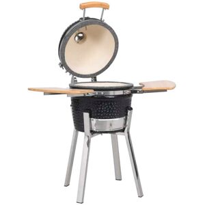 vidaXL Kamado Barbacoa Parrilla y Ahumador Cerámico 81 cm