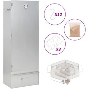 vidaXL Horno ahumador de BBQ con generador humo frío acero galvanizado