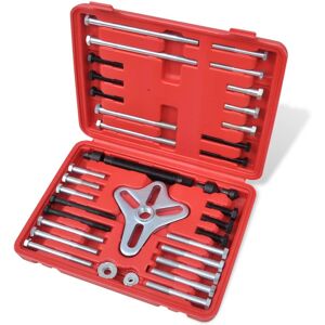 vidaXL Set herramientas extractoras de balanceadores armónicos, 45 piezas