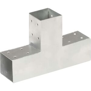 vidaXL Conectores de postes en forma de T metal galvanizados 71x71 mm