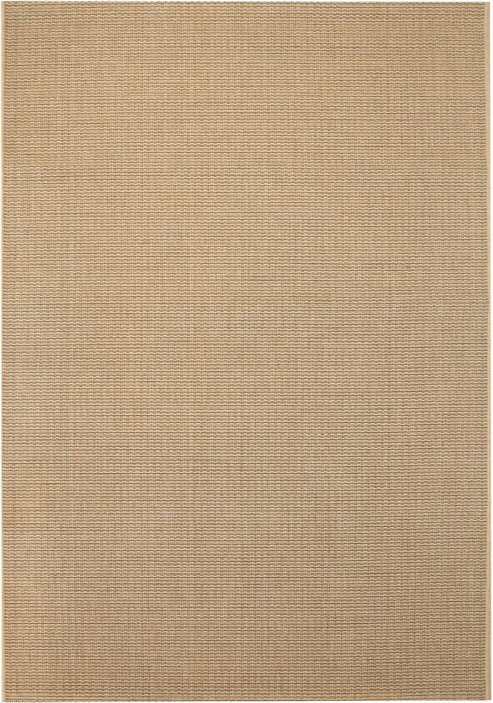 vidaXL Alfombra de exterior/interior 140x200cm apariencia sisal beige vidaXL Alfombra de exterior/interior 140x200cm apariencia sisal beige