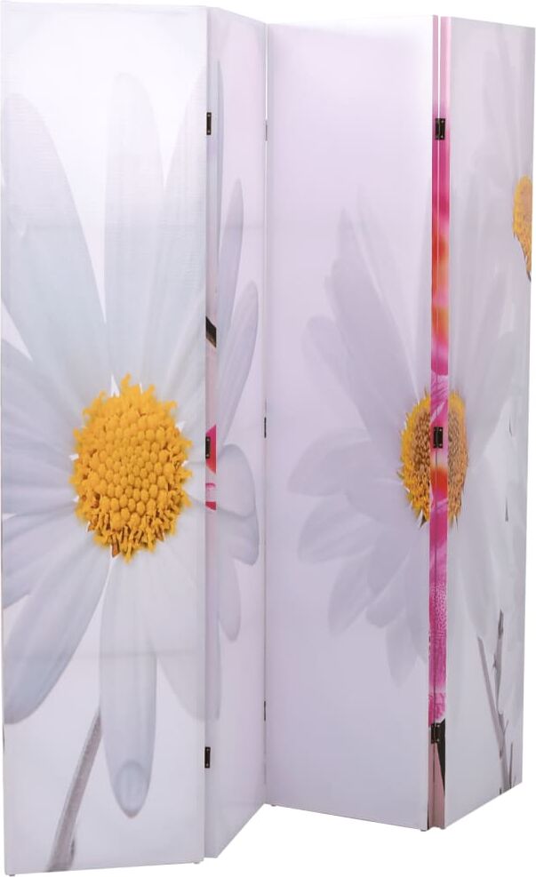 vidaXL Biombo divisor plegable 160x170 cm flores vidaXL Biombo divisor plegable 160x170 cm flores