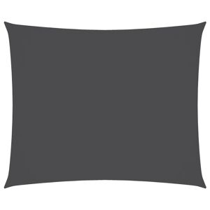 vidaXL Toldo de vela rectangular tela Oxford gris antracita 4x5 m