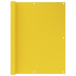 vidaXL Toldo para balcón HDPE amarillo 120x300 cm