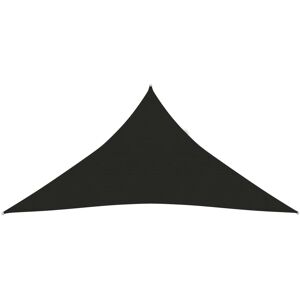 vidaXL Toldo de vela HDPE negro 160 g/m² 3x3x3 m