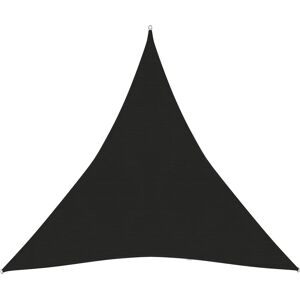 vidaXL Toldo de vela negro HDPE 160 g/m² 3,6x3,6x3,6 m