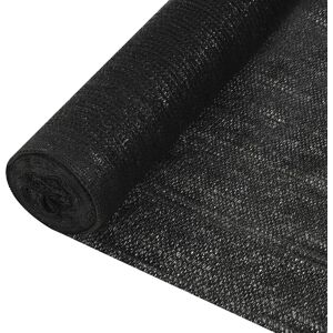 vidaXL Red de privacidad HDPE negro 2x10 m 195 g/m²