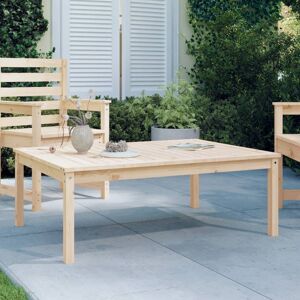 vidaXL Mesa de jardín madera maciza pino 121x82,5x45 cm