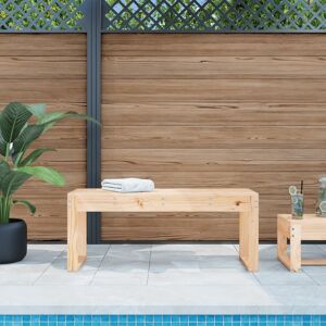 vidaXL Banco de jardín madera maciza de pino 110x38x45 cm