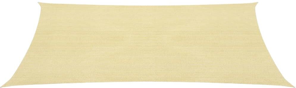 vidaXL Toldo de vela rectangular HDPE 2x4m beige