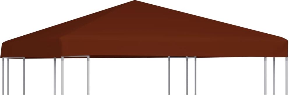 vidaXL Toldo de cenador terracota 310 g/m² 3x3 m